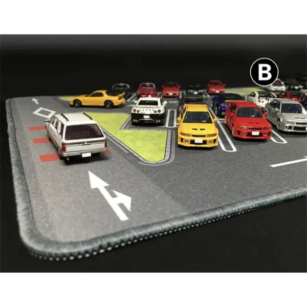 1:64 Scale Parking Lot Scene Mat 80x40cm - Image 2