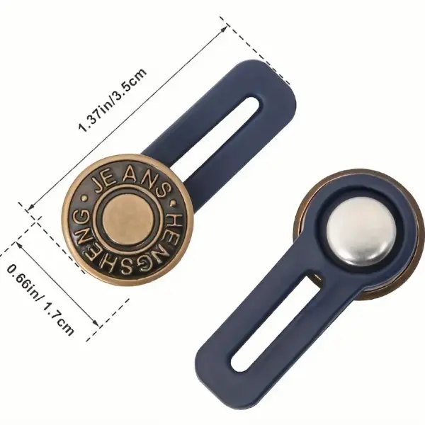 10pcs Retractable Jeans Waist Button Extenders - Image 2