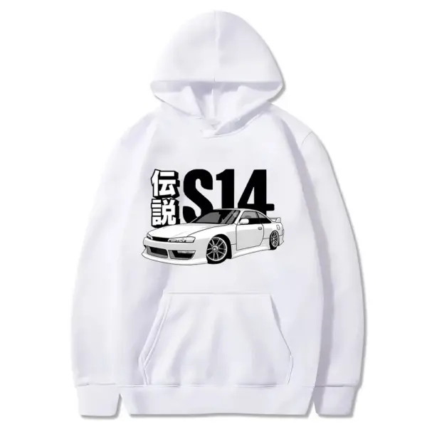 JDM Vintage Hoodie for Men, Casual Pullover - Image 3
