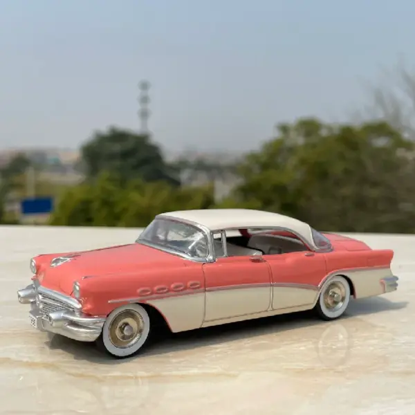 1956 Classic Yellow Alloy Diecast Car Model - Image 4