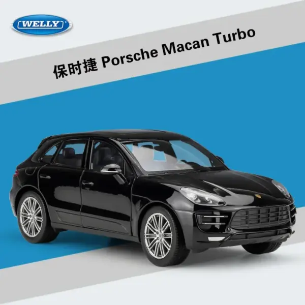 Porsche Macan Turbo 1:24 Diecast Model Car - Image 7