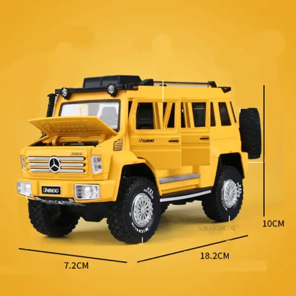 1:28 UNIMOG U500 Diecast Alloy Truck Model - Image 5