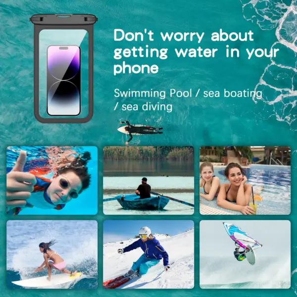 Universal Waterproof Phone Pouch for 9 Inch Devices - Image 3