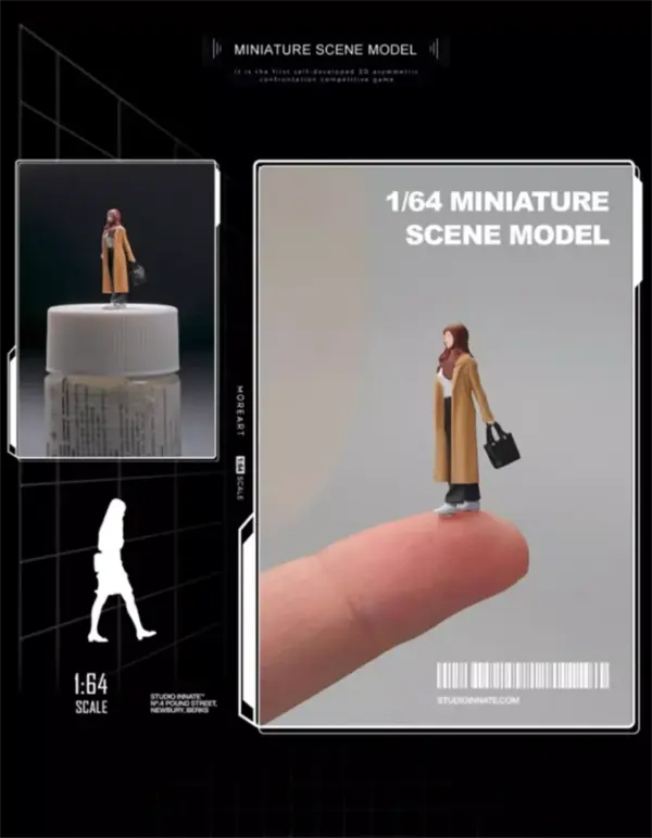 1:64 Scale Resin Fashion Girl Action Figure - Image 5
