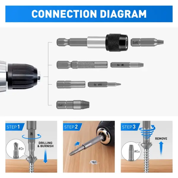 33 in 1 Damaged Screw Extractor Set - Image 3