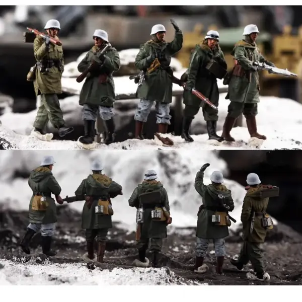 1/72 Scale German Winter Soldiers 5pcs Set