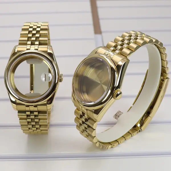 Gold Watch Case and Band for Seiko Miyota - Image 4