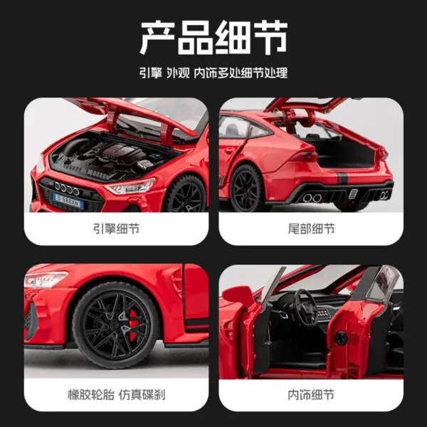 32 Scale Audi RS7 Diecast Car Model - Image 2