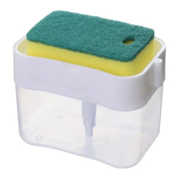 Kitchen Soap Dispenser with Sponge Holder - Image 7