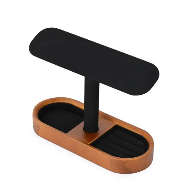 Wooden Jewelry Display Stand for Watches and Rings - Image 11
