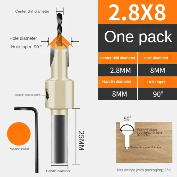 HSS Wood Countersink Drill Bit Set - Image 8