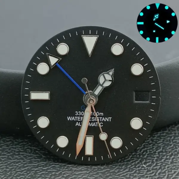 28.5mm Luminous Watch Dial for NH34 Movement - Image 2