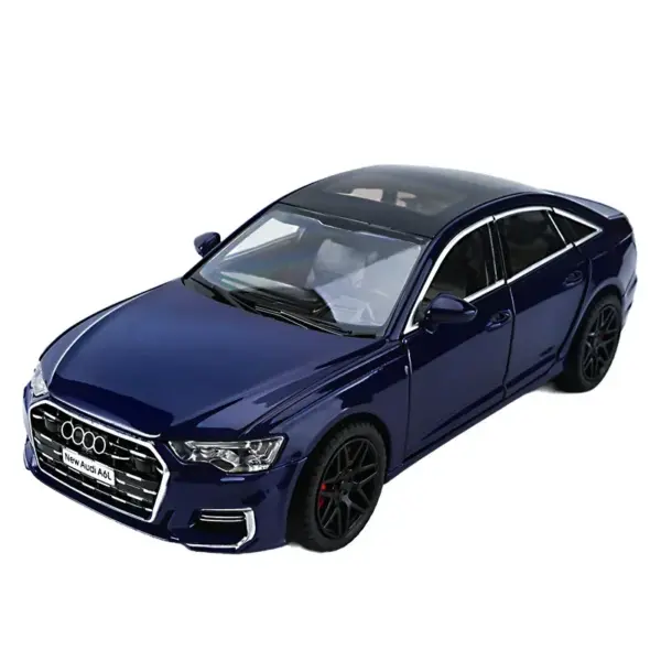 1:24 Audi A6 Diecast Model Car with Lights - Image 6