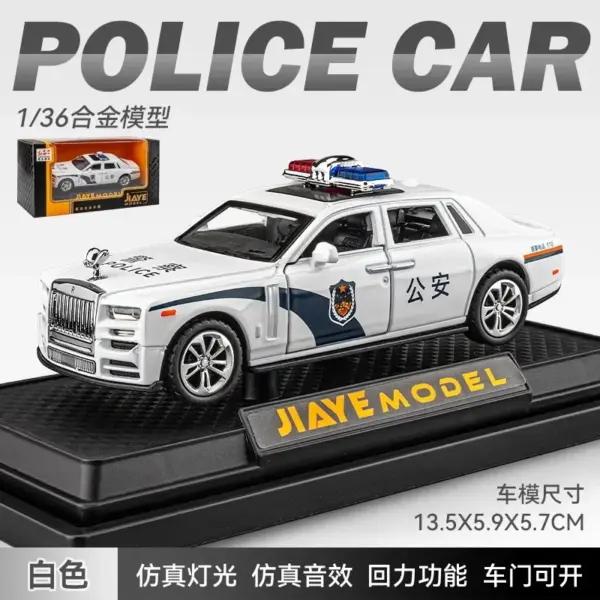 1:36 Rolls Royce Phantom Diecast Model Car - Image 7