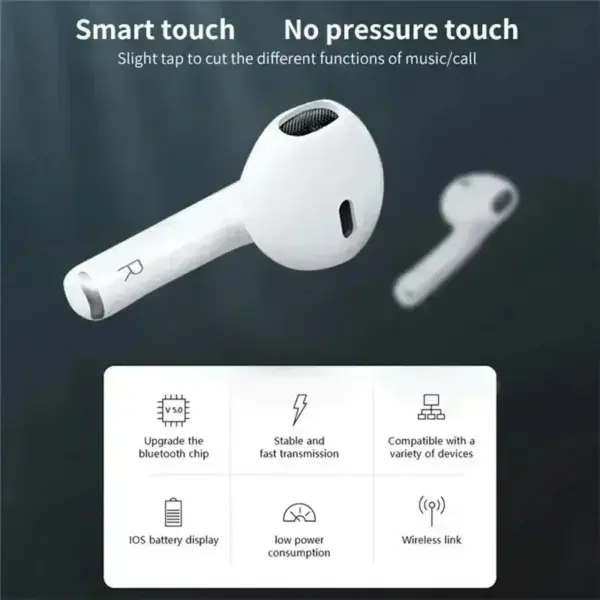 Pro6 Bluetooth Wireless Earphones for iPhone - Image 3