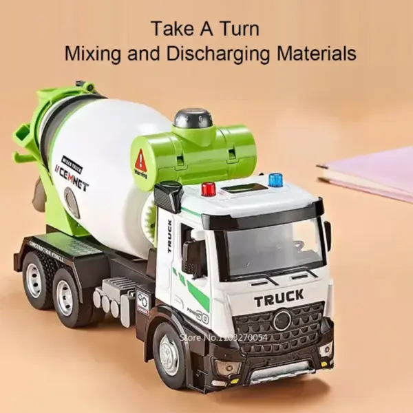 1:24 Alloy Electric Mixer Truck Toy Model - Image 4