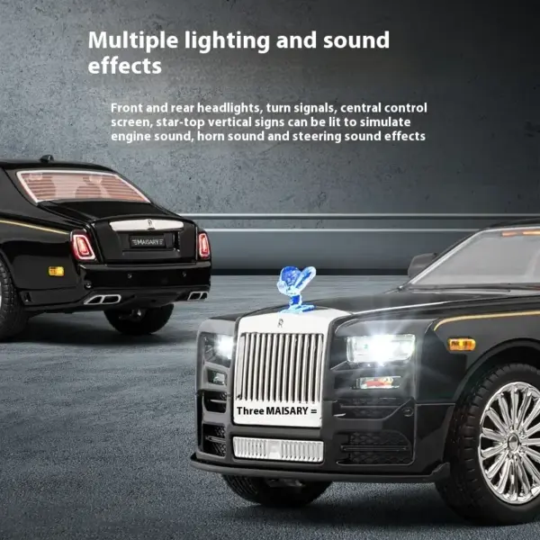 1:22 Rolls Royce Phantom Diecast Model Car - Image 4