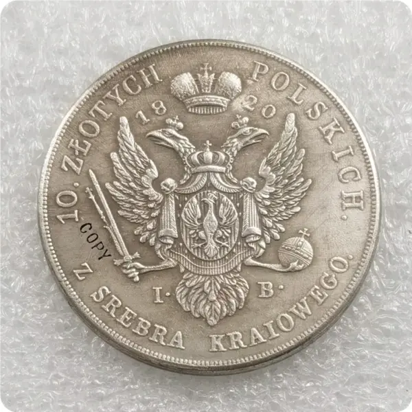 1820 Poland 10 Złotych Copy Coin