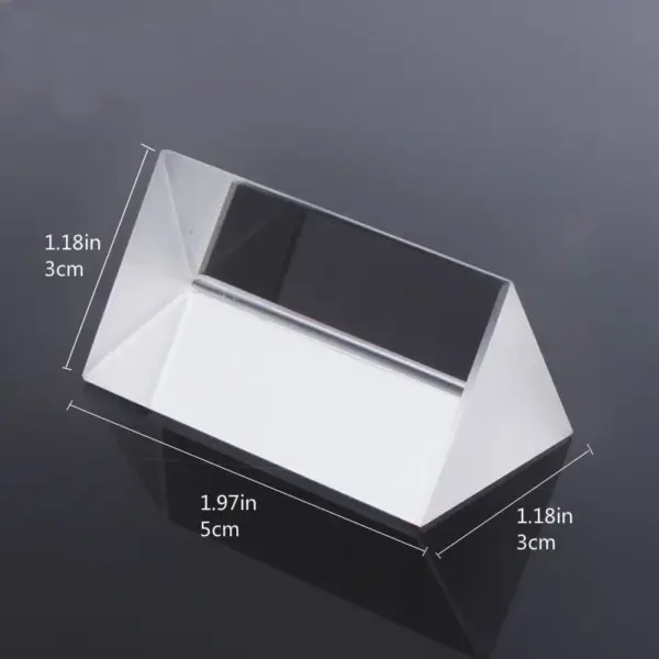 Triangular Glass Prism for Kids Physics Experiments - Image 5