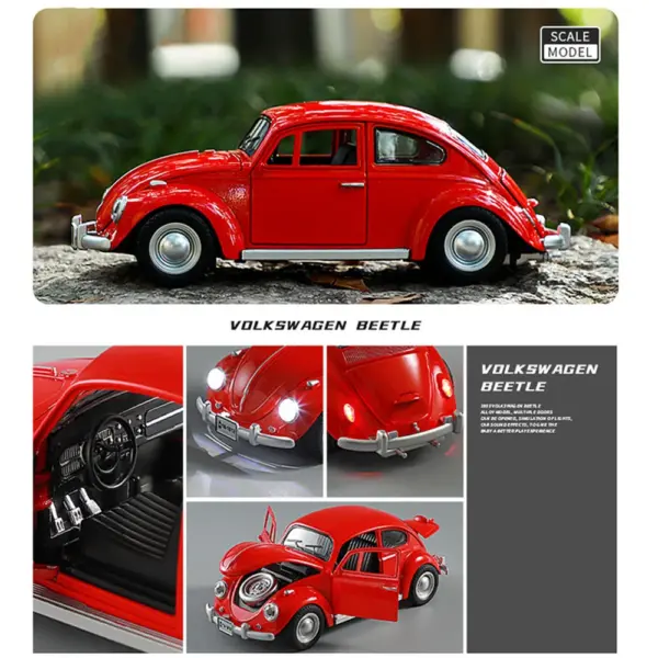 1:18 Scale 1955 Beetle Alloy Toy Car - Image 2