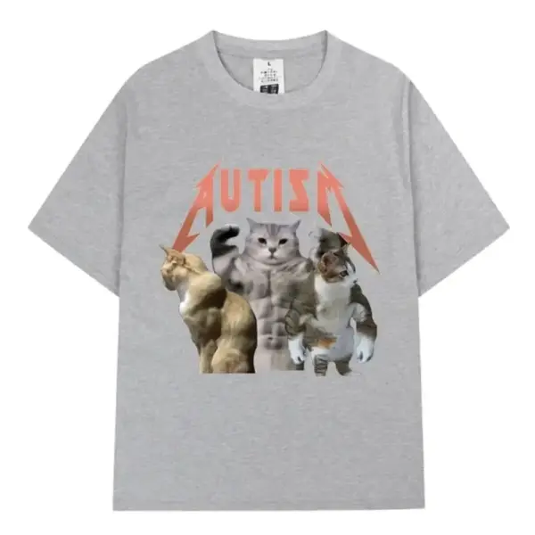 Cute Cartoon Cat Women's Summer T-shirt - Image 3