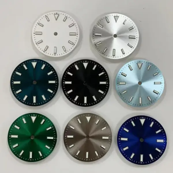 28.5mm Luminous Green Watch Dial for NH35/8215 - Image 2