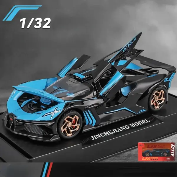 1:32 Bugatti Bolide Alloy Diecast Model Car - Image 7