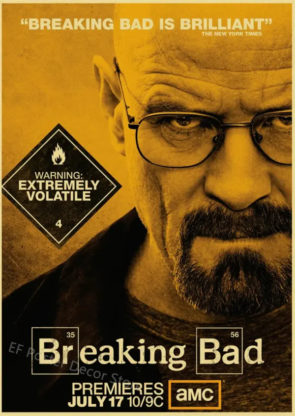 Breaking Bad Retro Canvas Wall Art Poster - Image 52