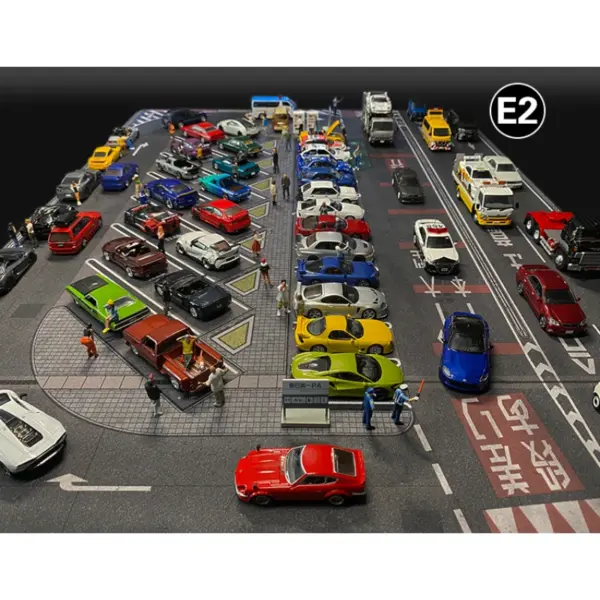 1:64 Scale 80x55cm Model Car Parking Mat - Image 6