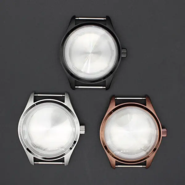 40mm Stainless Steel Watch Case for Seiko Movement - Image 3