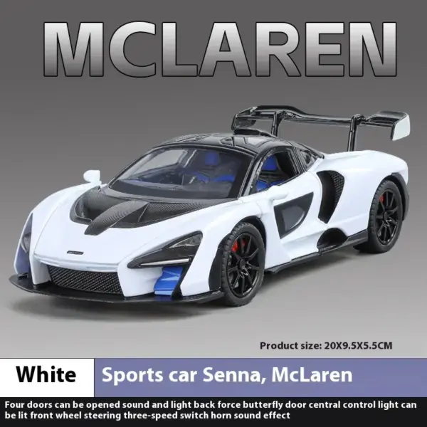 1:24 McLaren Senna Diecast Model Car - Image 7