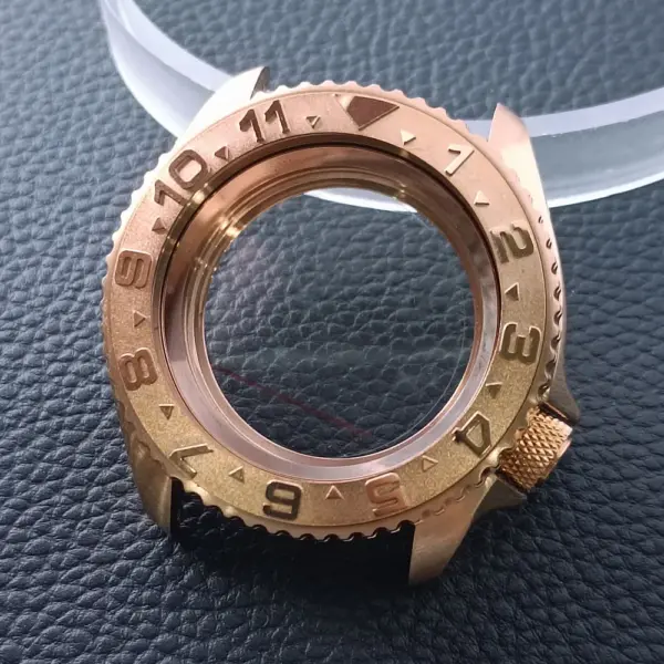 42mm Gold Rose Gold Stainless Steel Watch Case - Image 58