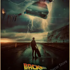 Vintage Back To The Future Movie Poster Print 67 S5179121936ae4f3cac77914ea871894ak 1