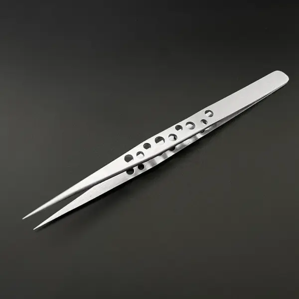 Precision Stainless Steel Curved Straight Tweezers - Image 10
