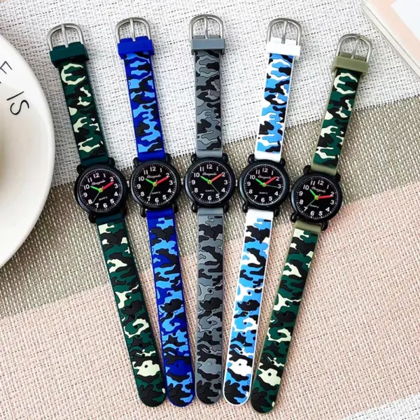 Fashion Camouflage Kids Quartz Watch 985 - Image 4