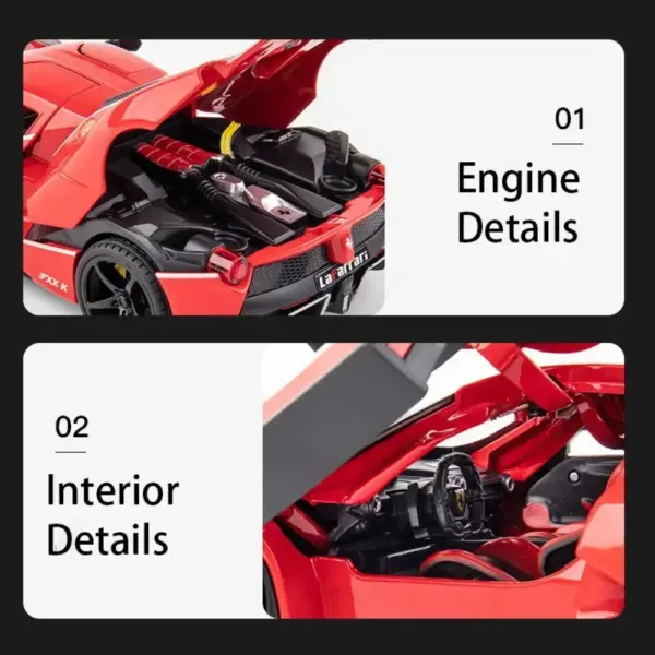 1/22 Scale Ferrari FXX K Diecast Model Car - Image 4