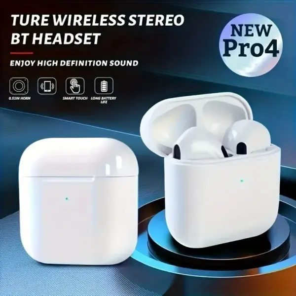 TWS Pro4 Bluetooth Earphones for iPhone Android