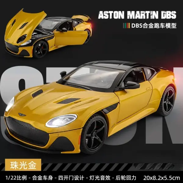 1:24 Aston Martin Superleggera Diecast Car Model - Image 8