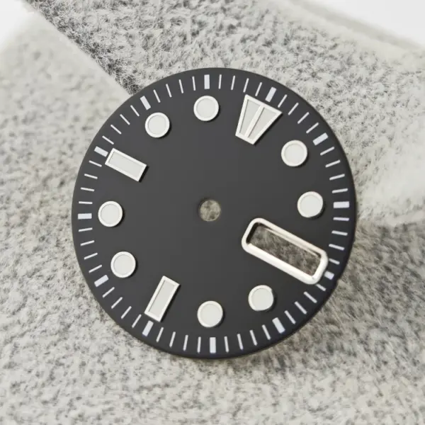 NH36 Watch Dial 28.5mm BGW9 Ice Blue - Image 9