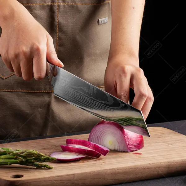 Professional Stainless Steel Japanese Cleaver Knife - Image 3