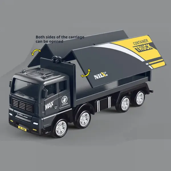 Pull Back Container Truck Model Toy 1:32 Scale - Image 5