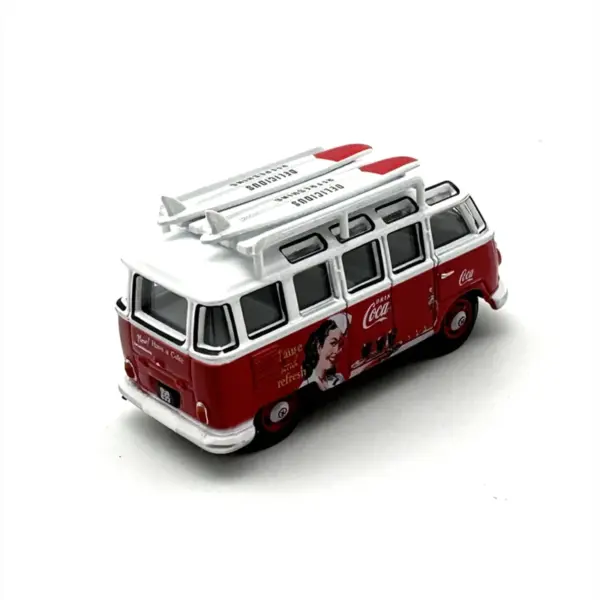 1:76 Scale Diecast T1 Surfboard VW Bus Model - Image 3