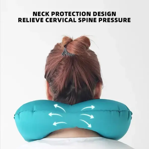 U-Shape Inflatable Travel Neck Pillow - Image 3