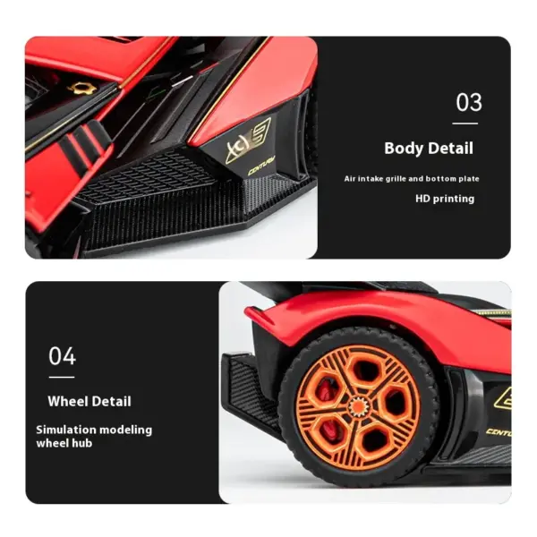 1:32 Scale Lamborghini V12 Alloy Car Model - Image 6