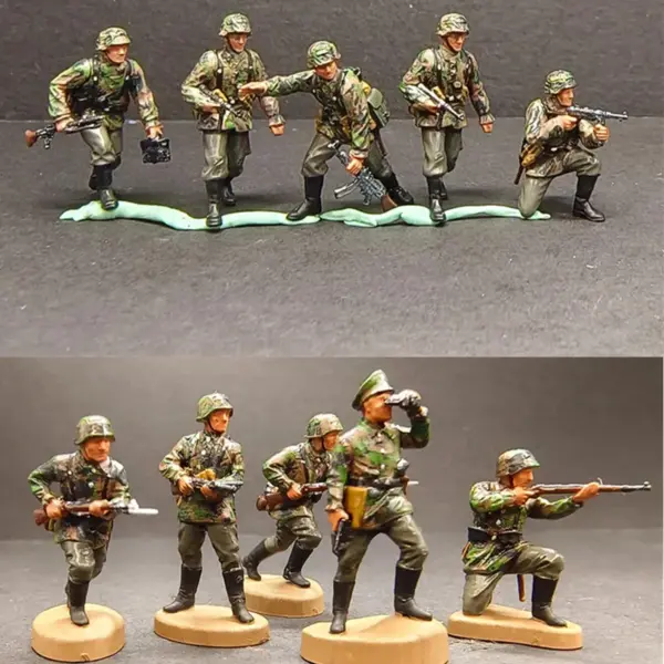 1/72 Scale 5 Resin German Soldier Figures