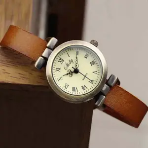 Antique Bronze Leather Watch for Women 15 S538e4ce544a1483ea05ed3355bb1b378z