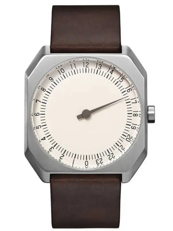 Men's Square Quartz Watch with One Hand Design - Image 7