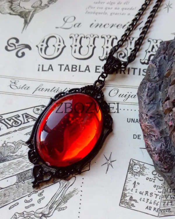 Gothic Vampire Charm Pendant Necklace Unisex - Image 5