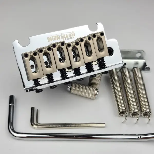 Wilkinson WOV06 Chrome Tremolo Bridge for Guitar - Image 2