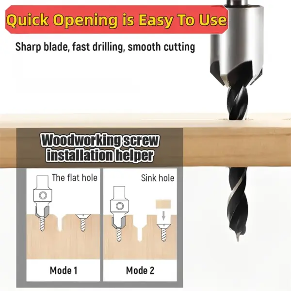 HSS Countersink Drill Bit Set 4-10mm - Image 2